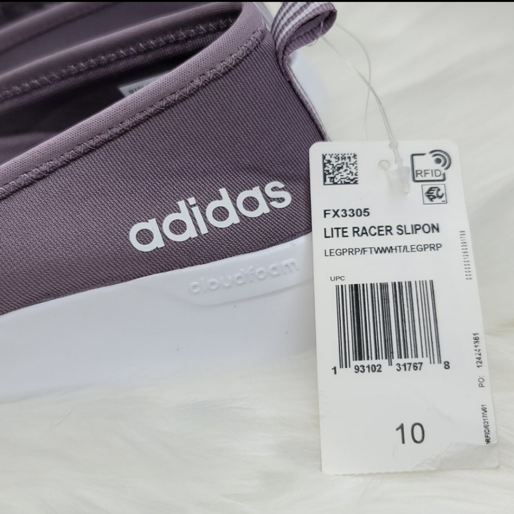 Adidas Lite Racer Slipon Athletic Comfort Sneakers - Picture 14 of 16
